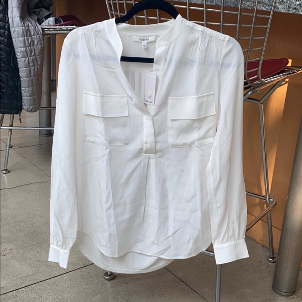 Splendid button down Henley